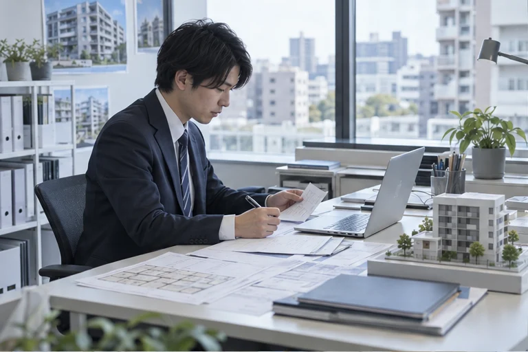 不動産の業務をイメージした生成写真